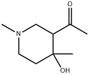 1-(4-HYDROXY-1,4-DIMETHYL-PIPERIDIN-3-YL)-ETHANONE Structure