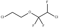 2-クロロ-1-(2-クロロエトキシ)-1,1,2-トリフルオロエタン 化学構造式