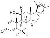 氟米龙醋酸酯,3801-06-7,结构式