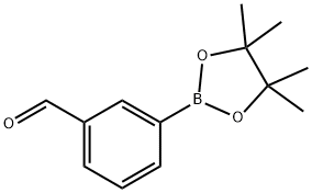 3-(4,4,5,5-テトラメチル-1,3,2-ジオキサボロラン-2-イル)ベンズアルデヒド 化学構造式