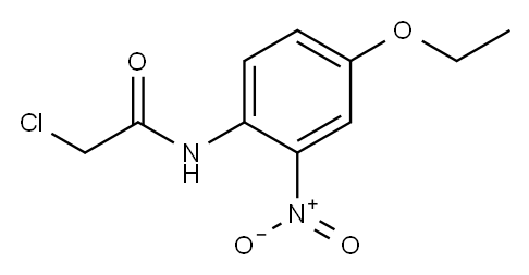 2-氯-N-(4-乙氧基-2-硝基-苯基)乙酰胺, 380195-34-6, 结构式