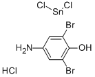 塩化すず(II)4-アミノ2,6-ジブロモフェノール塩酸塩 化学構造式