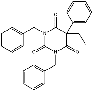 1,3-Bis(phenylmethyl)-5-ethyl-5-phenyl-2,4,6(1H,3H,5H)-pyrimidinetrion e Structure