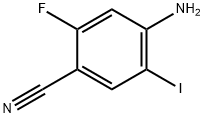 4-AMINO-2-FLUORO-5-IODOBENZONITRILE Structure