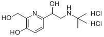 alpha6-[[(tert-butyl)amino]methyl]-3-hydroxypyridine-2,6-dimethanol dihydrochloride Struktur