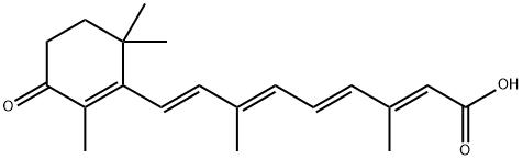 (2E,4E,6E,8E)-3,7-ジメチル-9-(2,6,6-トリメチル-3-オキソシクロヘキサ-1-エン-1-イル)ノナ-2,4,6,8-テトラエン酸 化学構造式