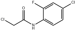 2-クロロ-N-(4-クロロ-2-フルオロフェニル)アセトアミド 化学構造式