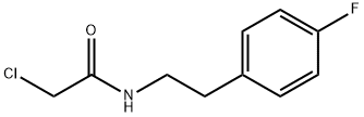 2-クロロ-N-[2-(4-フルオロフェニル)エチル]アセトアミド 化学構造式