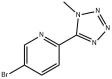 5-BROMO-2-(1-METHYL-1H-TETRAZOL-5-YL)-PYRIDINE
 化学構造式