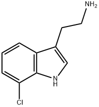 2-(7-chloro-1H-indol-3-yl)ethanamine 化学構造式
