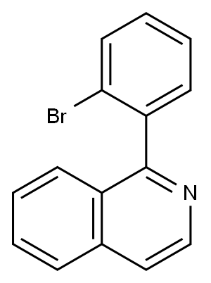 1-(2-溴苯基)异喹啉 结构式
