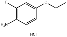 4-エトキシ-2-フルオロアニリン塩酸塩 化学構造式