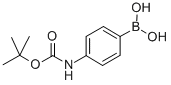 (4-BOC-AMINOPHENYL)BORONIC ACID Structure