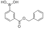 3-苄氧基羰基苯基硼酸 结构式