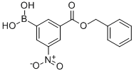 3-苄氧基羰基-5-硝基苯基硼酸 结构式