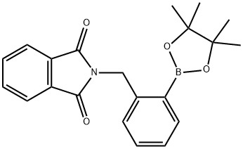 2-邻苯二甲酰亚氨基甲基苯基硼酸频哪醇酯 结构式