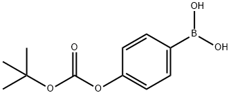 4-(TERT-ブチルトキシカルボキシ)フェニルボロン酸 化学構造式