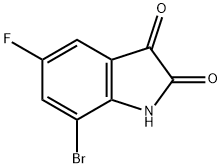 5-BROMO-7-FLUORO-1H-INDOLE-2,3-DIONE Struktur