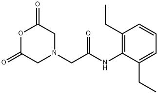 N-(2,6-DIETHYLPHENYLCARBAMOYLMETHYL)IMINODIACETIC ANHYDRIDE Structure