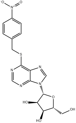 S-(4-硝基苄基)-6-硫代肌苷,38048-32-7,结构式