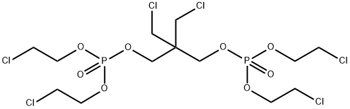 2,2-bis(chloromethyl)trimethylene bis(bis(2-chloroethyl)phosphate)  Structure