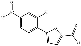 5-(2-CHLORO-4-NITROPHENYL)FURAN-2-CARBONYL CHLORIDE Structure