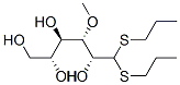 3-O-メチル-D-グルコースジプロピルジチオアセタール 化学構造式