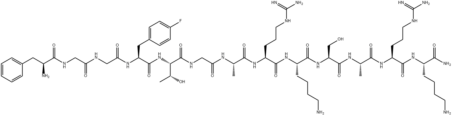 [(PF)PHE4]NOCICEPTIN(1-13)NH2 Structure