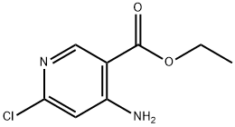 ethyl 4-amino-6-chloronicotinate Struktur