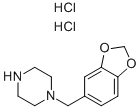 1-(1,3-benzodioxol-5-ylmethyl)piperazine dihydrochloride Structure