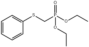 (フェニルチオメチル)ホスホン酸ジエチル 化学構造式