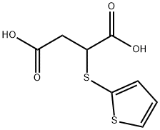 2-(Thiophen-2-ylsulfanyl)-succinic acid Struktur