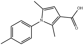 2,5-DIMETHYL-1-P-TOLYL-1H-PYRROLE-3-CARBOXYLIC ACID Struktur