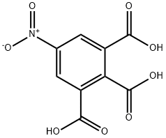 5-ニトロ-1,2,3-ベンゼントリカルボン酸 化学構造式