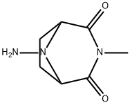 3,8-Diazabicyclo(3.2.1)octane-2,4-dione, 8-amino-3-methyl- 结构式