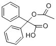 2-acetyloxy-2,2-diphenyl-acetic acid 化学構造式