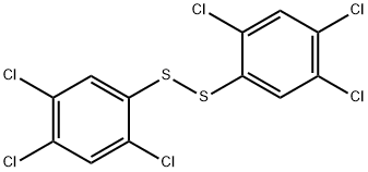ビス(2,4,5-トリクロロフェニル)  ジスルフィド 化学構造式