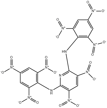 3,5-ジニトロ-N,N'-ビス(2,4,6-トリニトロフェニル)-2,6-ピリジンジアミン 化学構造式
