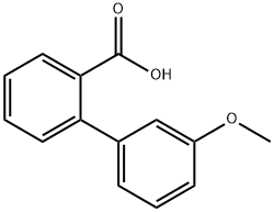 3-メトキシ-1,1'-ビフェニル-2-カルボン酸 化学構造式