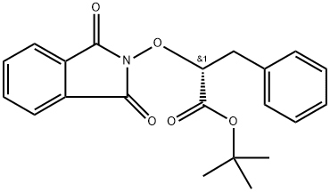 Benzenepropanoic acid,a-[(1,3-dihydro-1,3-dioxo-2H-isoindol-2-yl)oxy]-, 1,1-dimethylethyl ester, (aR)- Struktur