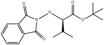 Butanoic acid, 2-[(1,3-dihydro-1,3-dioxo-2H-isoindol-2-yl)oxy]-3-methyl-, 1,1-dimethylethyl ester, (2R)- Structure