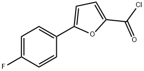 5-(4-FLUOROPHENYL)FURAN-2-CARBONYL CHLORIDE Struktur