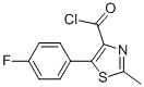RAC-5-(4-FLUOROPHENYL)-2-METHYL-1,3-THIAZOLE-4-CARBONYL CHLORIDE 结构式
