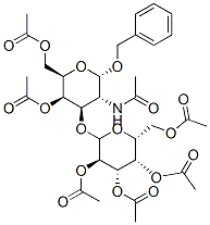 2-乙酰氨基-4,6-二-O-乙酰基-3-O-(2,3,4,6-四-O-乙酰基-Β-D-半乳糖基)-2-脱氧-Α-D-吡喃半乳糖苷, 3809-10-7, 结构式