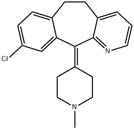 8-Dechloro-9-chloro-N-Methyl Desloratadine Struktur