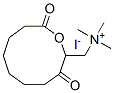 2,2'-[(1,8-ジオキソ-1,8-オクタンジイル)ビスオキシ]ビス(N,N,N-トリメチルエタンアミニウム)·ジヨージド 化学構造式