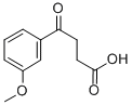 4-(3-メトキシフェニル)-4-オキソ酪酸 化学構造式
