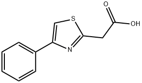 2-(4-苯基噻唑-2-基)乙酸, 38107-10-7, 结构式