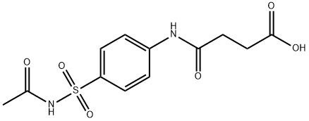 4-[[4-[(acetamido)sulphonyl]phenyl]amino]-4-oxobutyric acid   Struktur