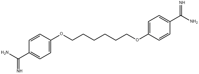 ヘキサミジン 化学構造式